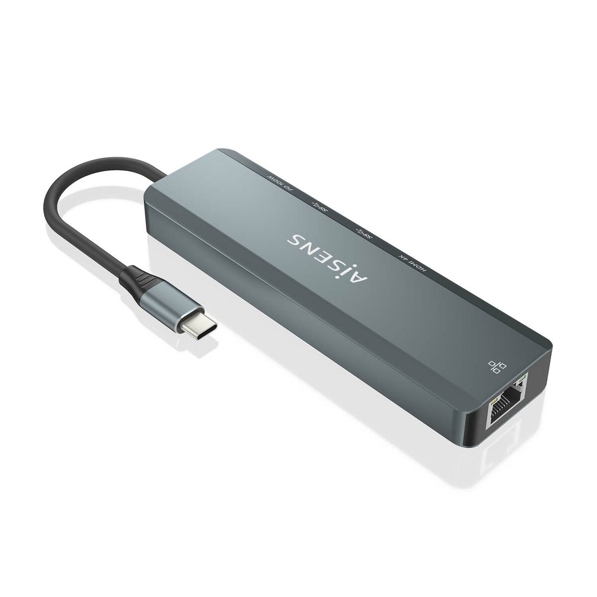 USB Hub Aisens ASUC-5P011-GR Grey